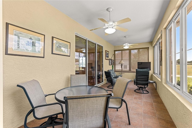 5543 NW 25th Loop, Ocala, FL 34482 - sunroom / solarium featuring a textured wall and tile patterned floors