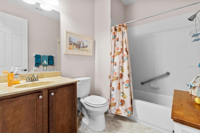 9251 SW 94th Loop, Ocala, FL 34481 - bathroom featuring vanity and shower / bath combination with curtain