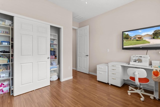 9251 SW 94th Loop, Ocala, FL 34481 - home office featuring light wood finished floors and baseboards