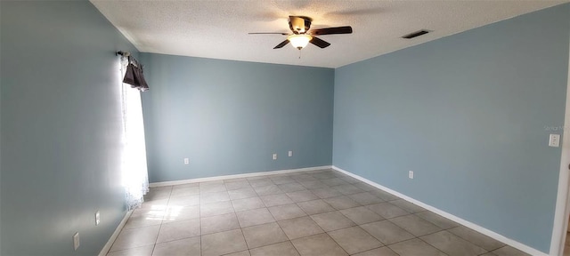 406WRIGHTST Wright St, Inverness, FL 34452 - tiled empty room with ceiling fan and a textured ceiling