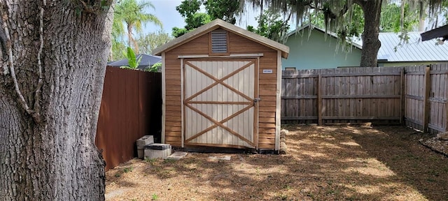 406WRIGHTST Wright St, Inverness, FL 34452 - view of shed featuring a fenced backyard
