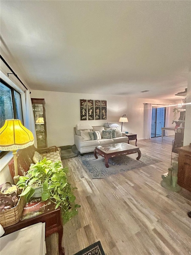 2214 NE 45th Ave Unit 3, Ocala, FL 34470 - living room featuring wood finished floors