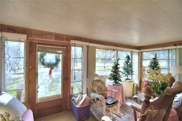 sunroom featuring plenty of natural light