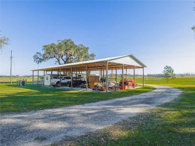 surrounding community featuring a yard