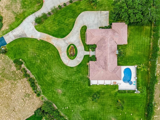 birds eye view of property