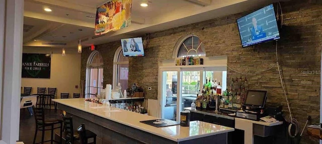 view of bar