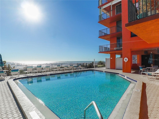 view of pool with a patio