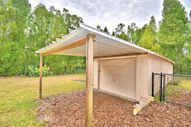 exterior space with a yard