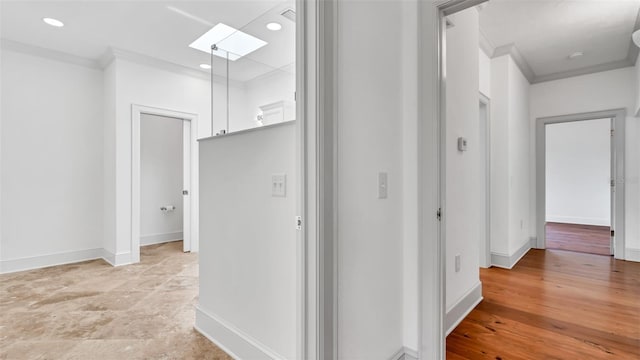 2300 N Scenic Hwy Unit 111, Lake Wales, FL 33898 - hallway with ornamental molding and recessed lighting