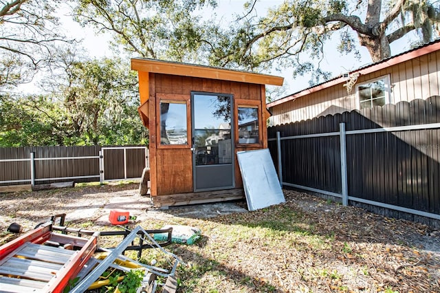 view of outdoor structure