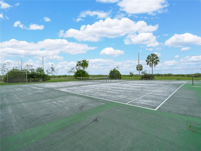 view of tennis court