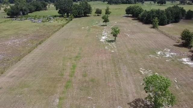 bird's eye view featuring a rural view