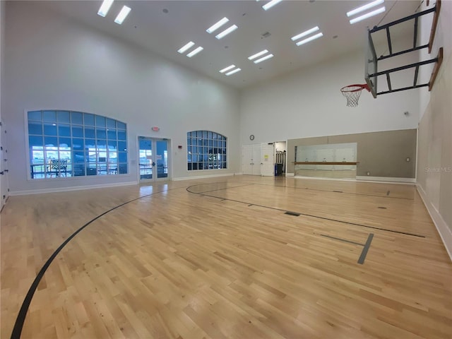 view of basketball court