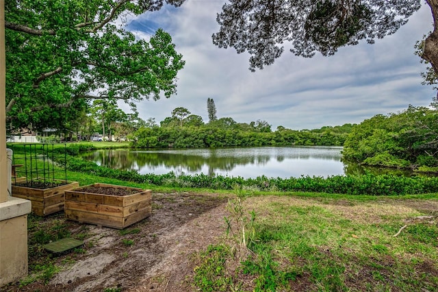 view of property view of water