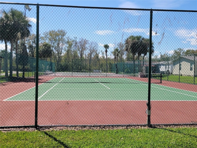 view of tennis court