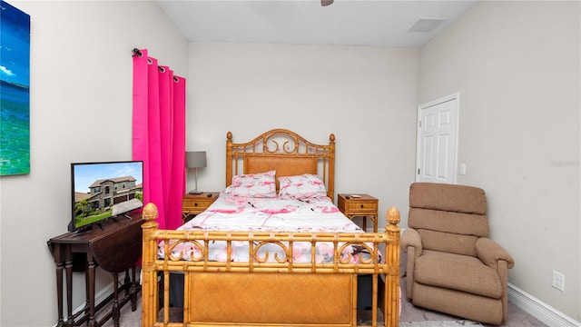 bedroom featuring carpet floors