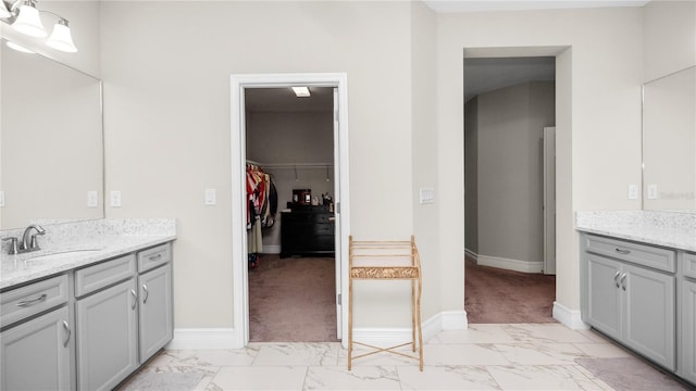 bathroom featuring vanity