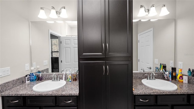 bathroom featuring vanity