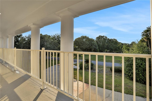 view of balcony