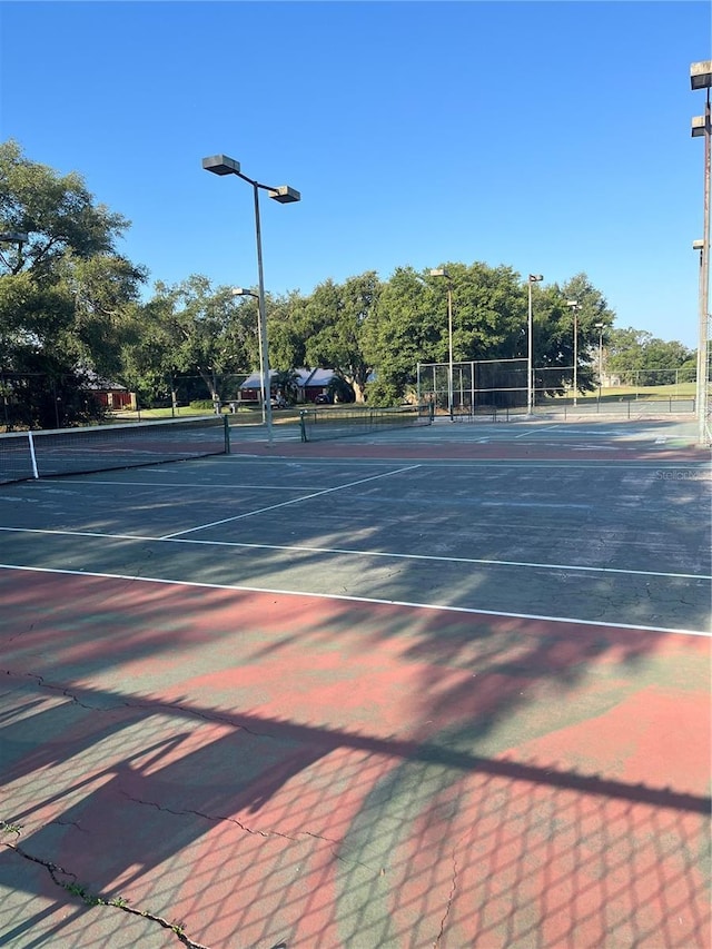 view of sport court