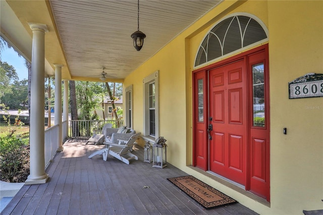 8608 Poinsettia Dr, Temple Terrace, FL 33637 - entrance to property featuring covered porch
