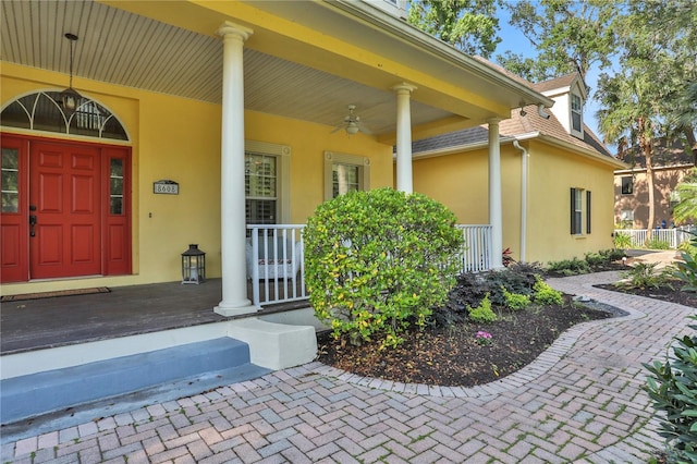 8608 Poinsettia Dr, Temple Terrace, FL 33637 - doorway to property with a porch