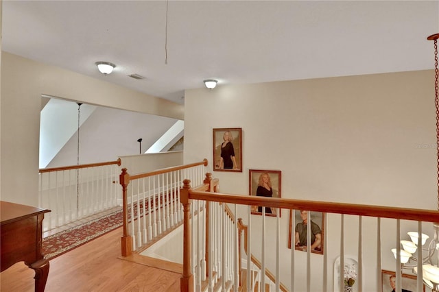 8608 Poinsettia Dr, Temple Terrace, FL 33637 - hallway featuring hardwood / wood-style flooring