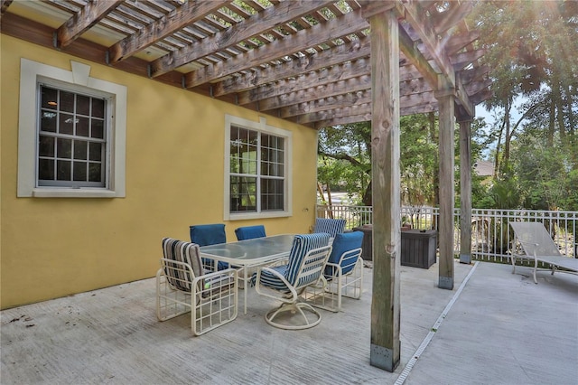 8608 Poinsettia Dr, Temple Terrace, FL 33637 - view of terrace featuring a pergola