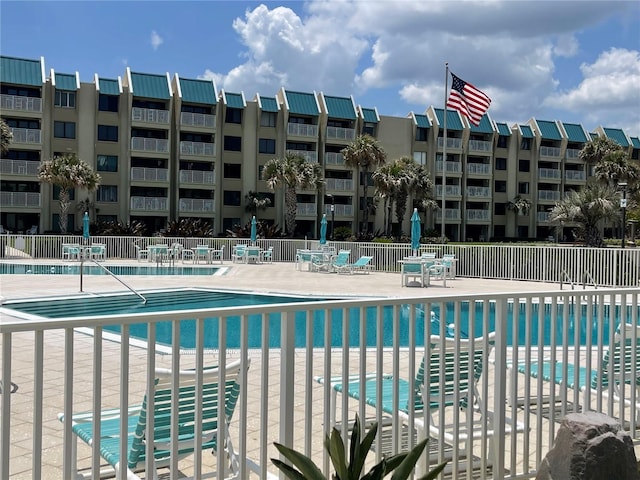 view of pool with a patio