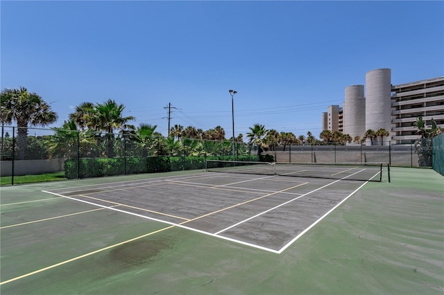 view of tennis court