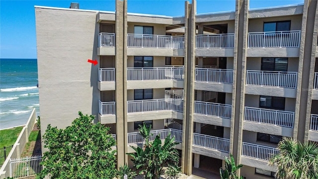 view of property featuring a water view