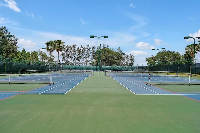 view of tennis court