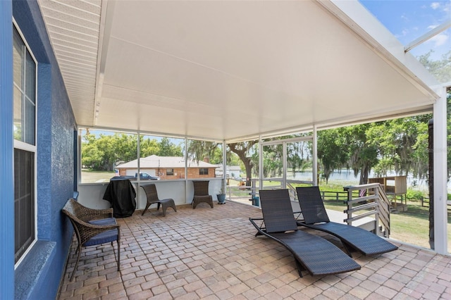 view of sunroom / solarium