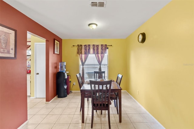 view of tiled dining area