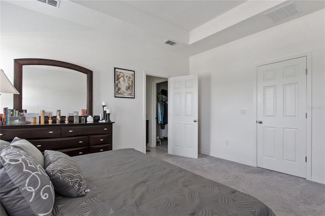 bedroom with carpet floors