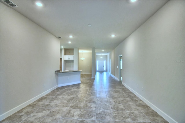 view of unfurnished living room