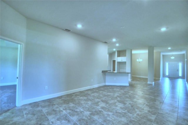 view of unfurnished living room