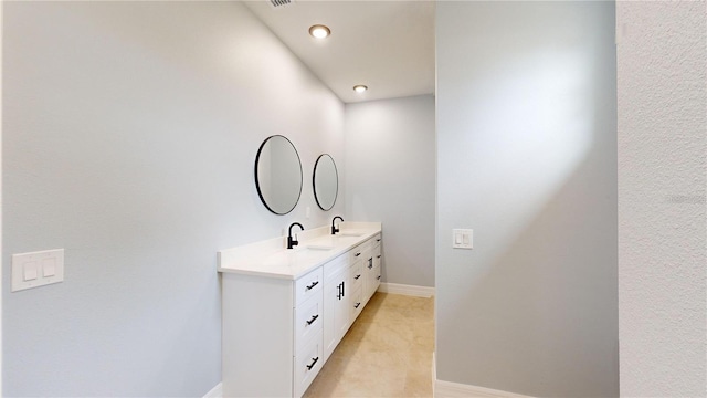 bathroom featuring vanity