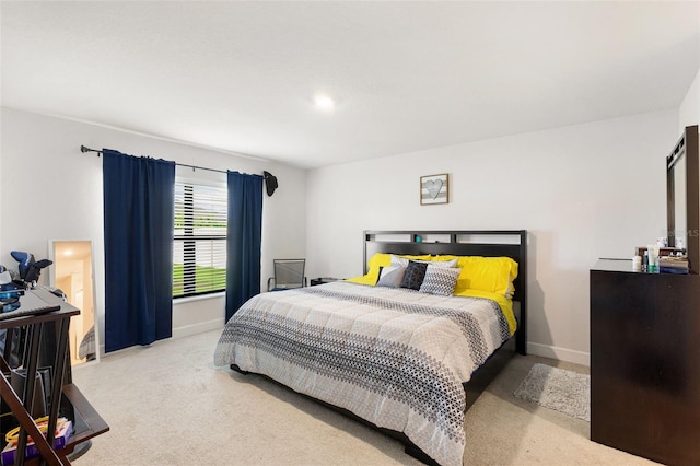 bedroom with carpet floors