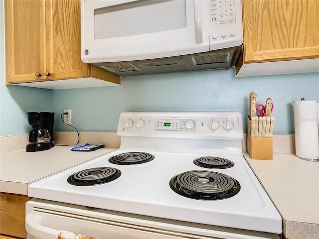 kitchen with white appliances