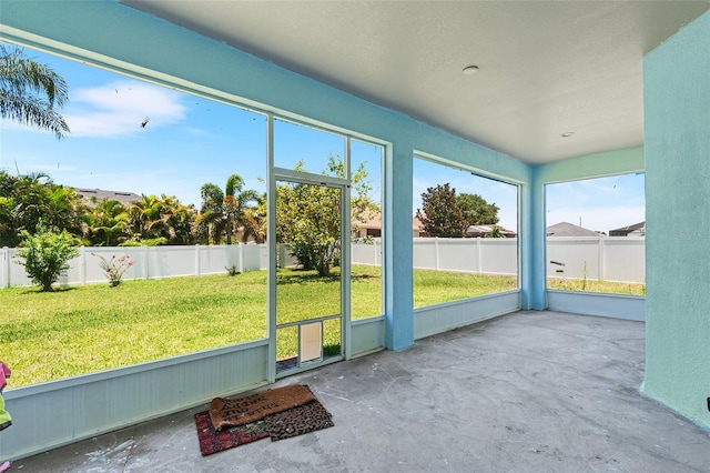 view of sunroom / solarium