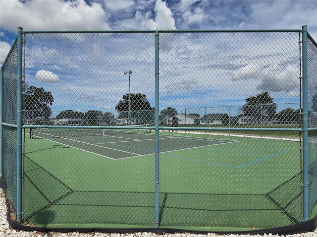 view of tennis court