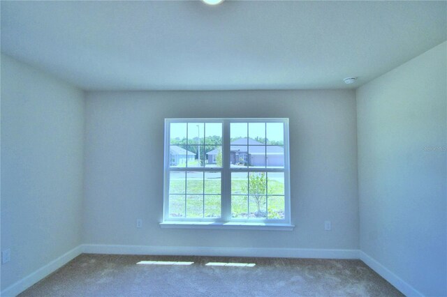 unfurnished room featuring carpet flooring