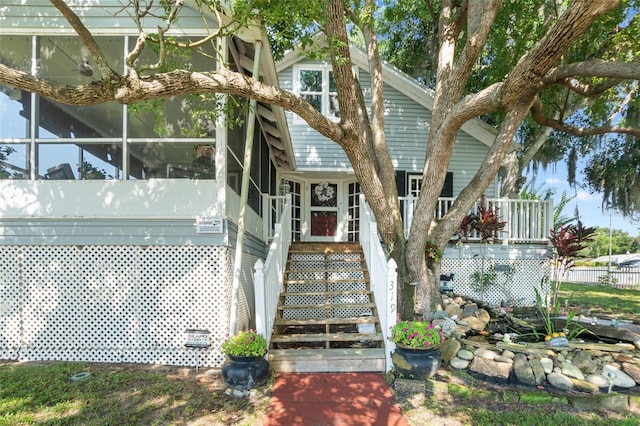 view of entrance to property