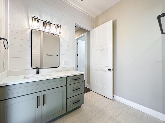bathroom featuring vanity