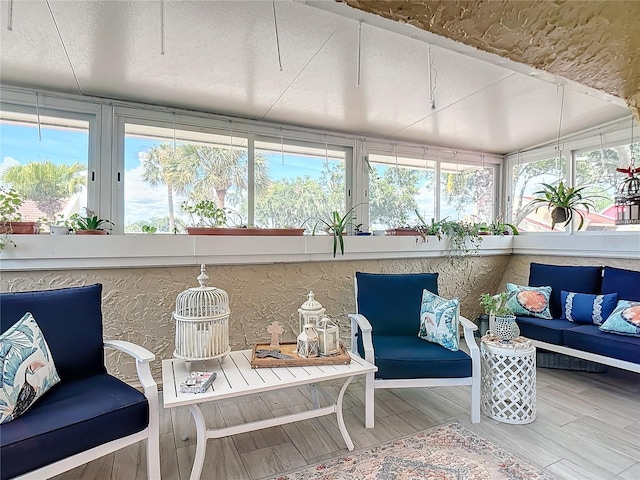 view of sunroom