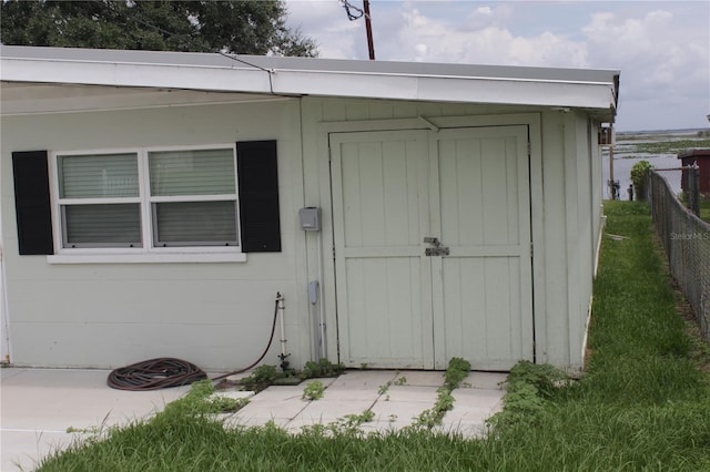 view of outbuilding