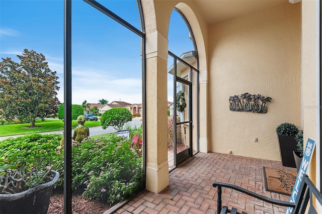 view of sunroom / solarium