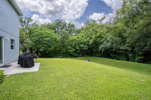 view of yard featuring a patio