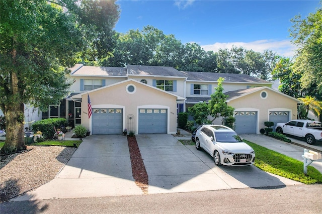 view of property with a garage